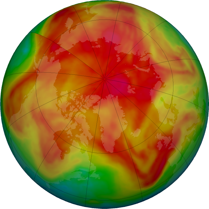 Arctic ozone map for 28 March 2024